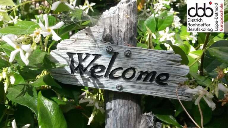 Welcome sign dbb