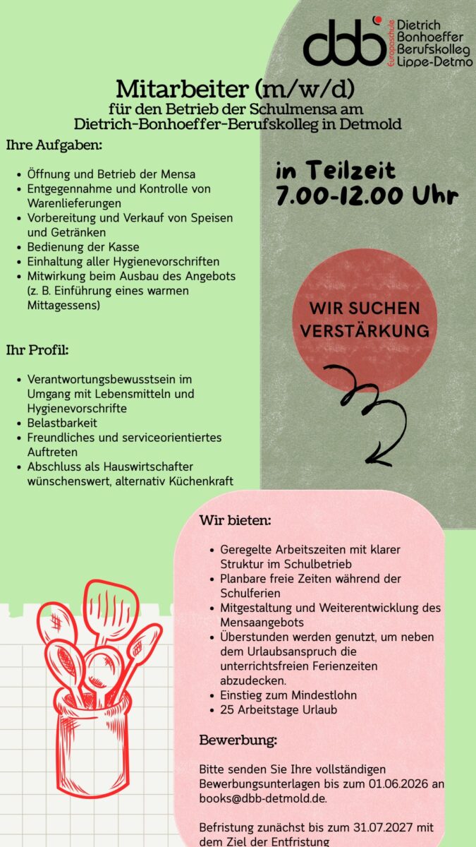 Stellenanzeige Books Mensa